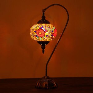Turkish Mosaic Large Globe Table Lamp