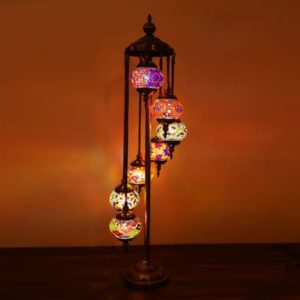 Floor Lamp 7 Large Globes Turkish