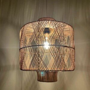Rattan Lantern Lampshade Handcrafted