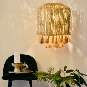 Seagrass Straw Lampshade Handcrafted