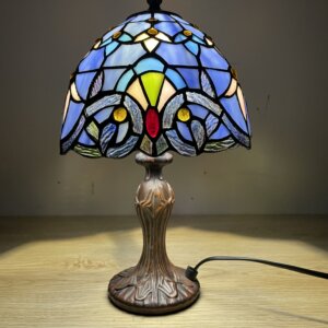 Crown Tiffany Lamp Purple Violet