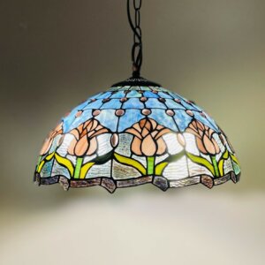 Tulips Tiffany Hanging Lamp